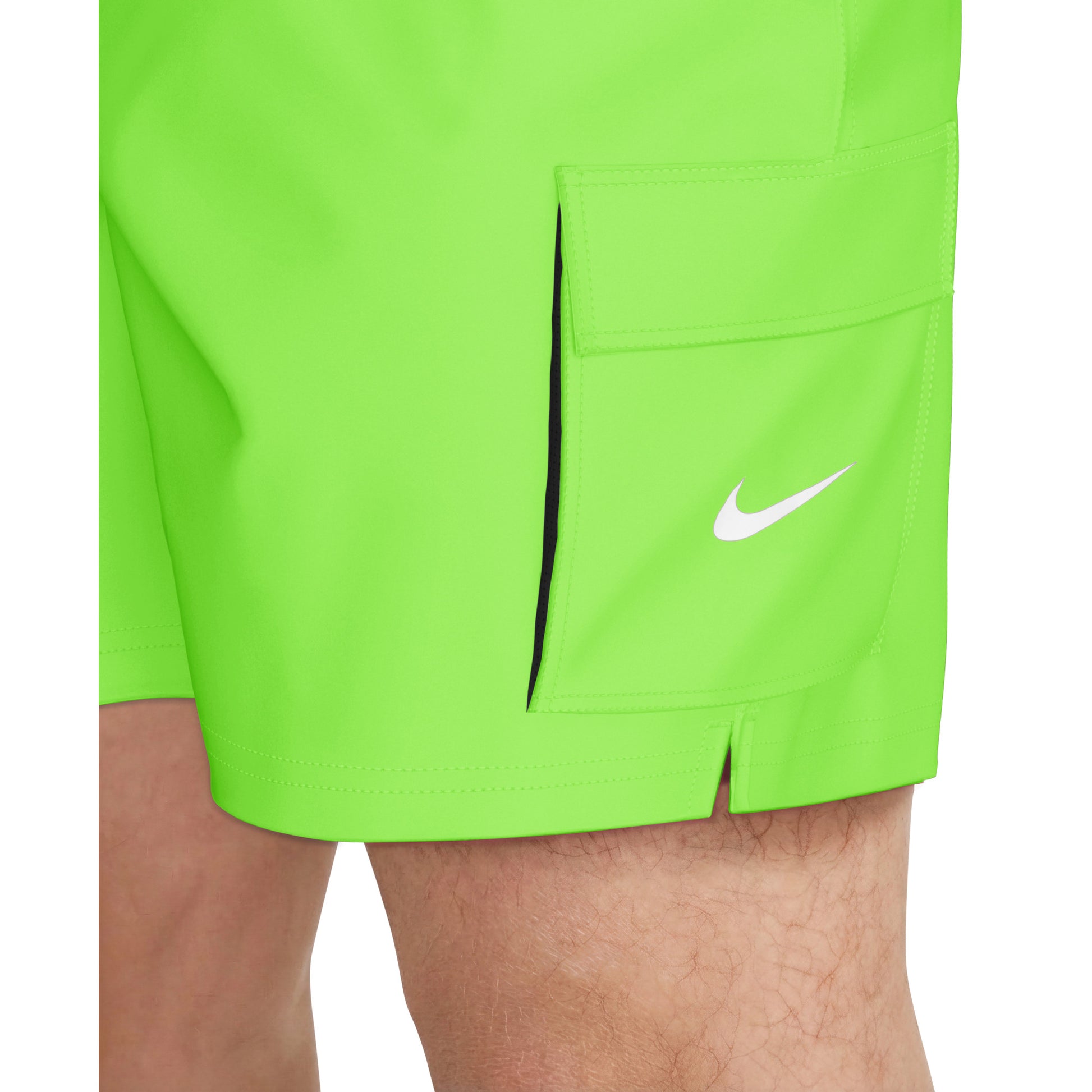 Nike Men's Swim Voyage Solid Essential 5 Inch Brief-Lined Volley Short  Men's Volley Short  Nike