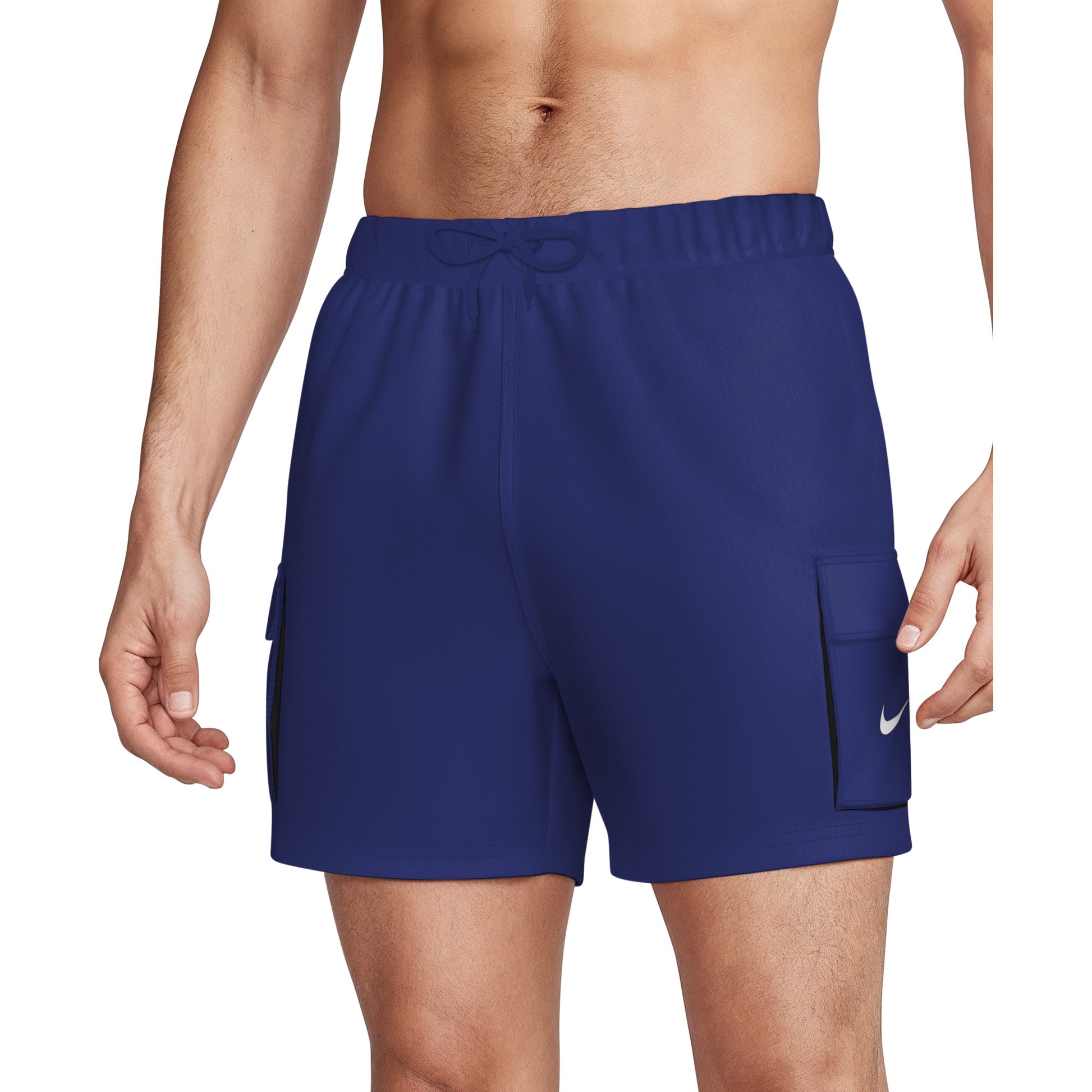 Nike Men's Swim Voyage Solid Essential 5 Inch Brief-Lined Volley Short  Men's Volley Short  Nike
