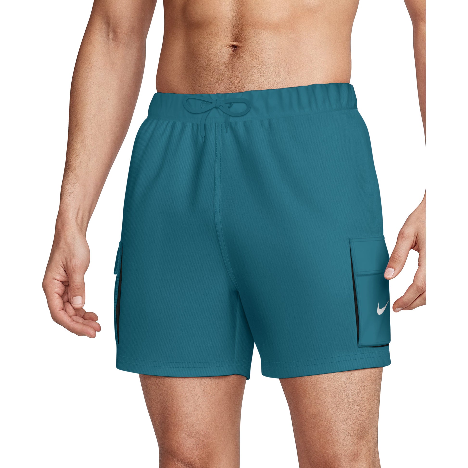 Nike Men's Swim Voyage Solid Essential 5 Inch Brief-Lined Volley Short  Men's Volley Short  Nike