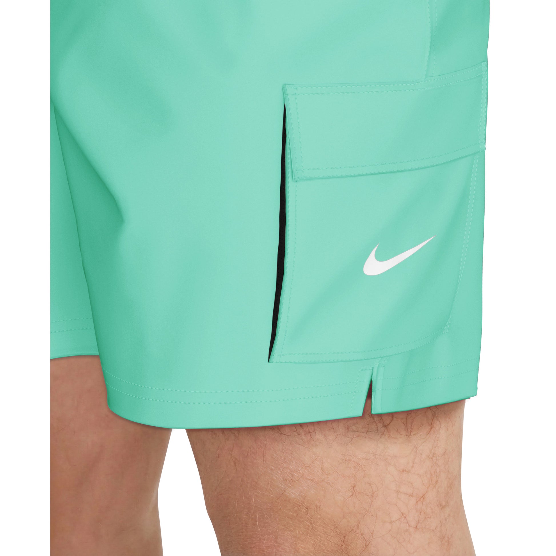 Nike Men's Swim Voyage Solid Essential 5 Inch Brief-Lined Volley Short  Men's Volley Short  Nike