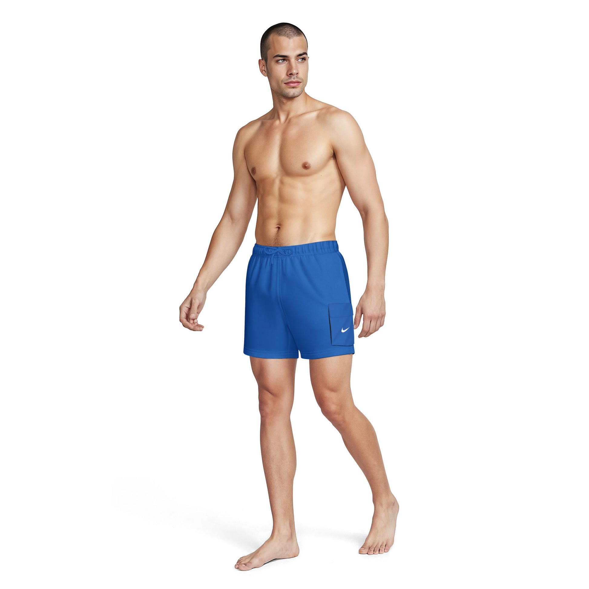 Nike Men's Swim Voyage Solid Essential 5 Inch Brief-Lined Volley Short  Men's Volley Short  Nike