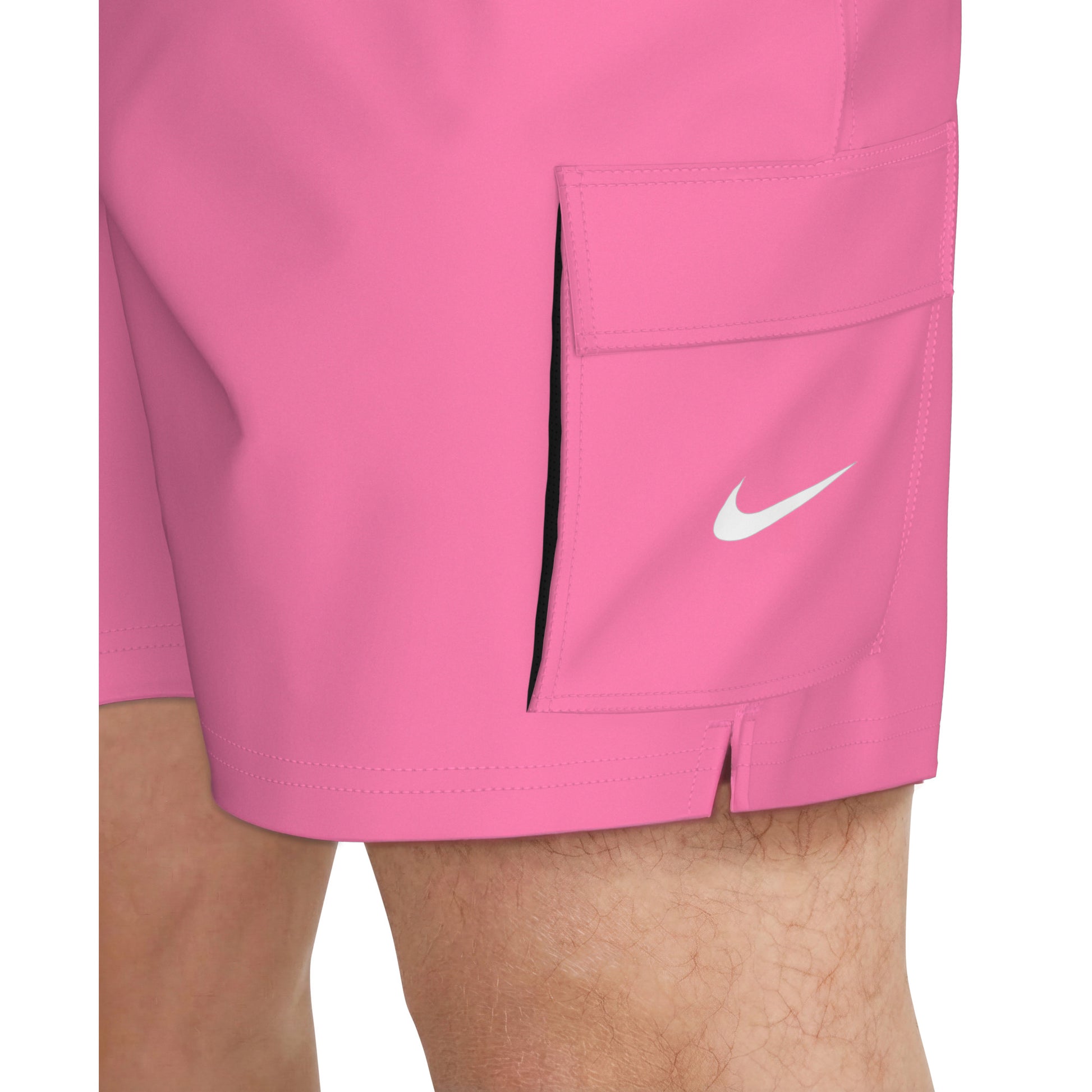 Nike Men's Swim Voyage Solid Essential 5 Inch Brief-Lined Volley Short  Men's Volley Short  Nike