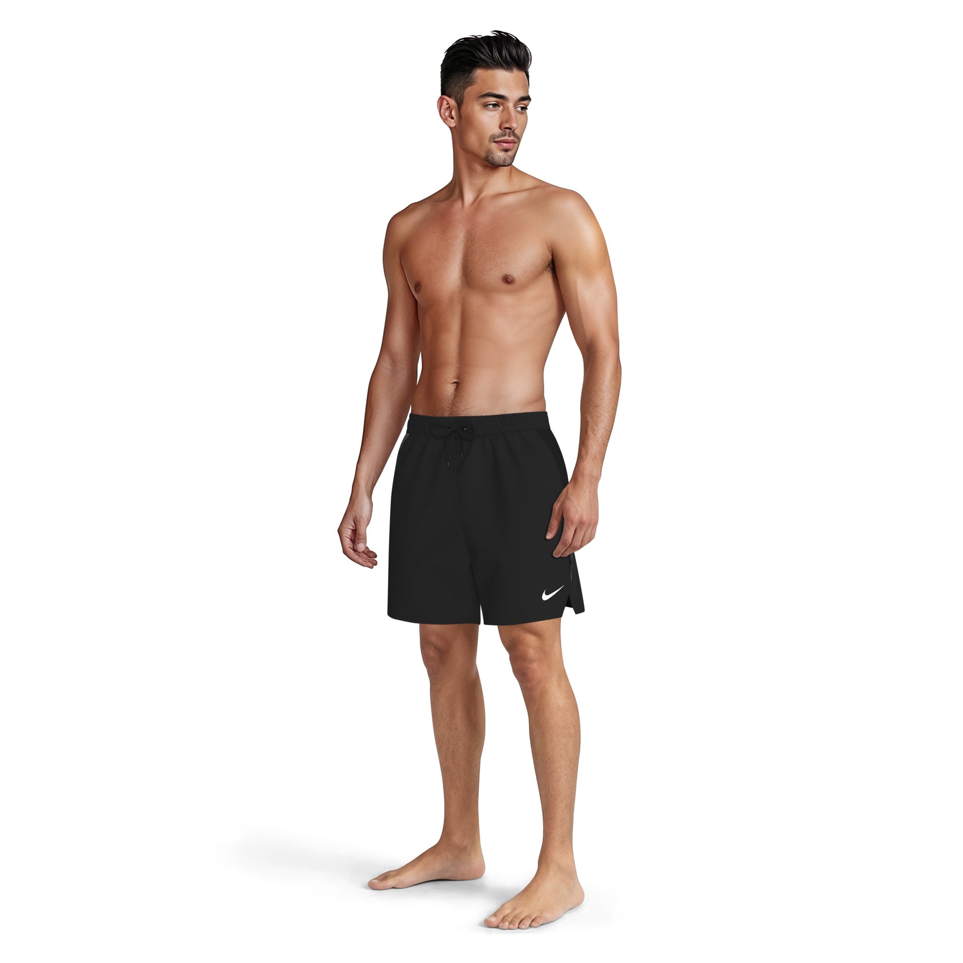 Nike Men's Swim Contend Graphic 5 Inch Brief-Lined Volley Short  Men's Volley Short  Nike