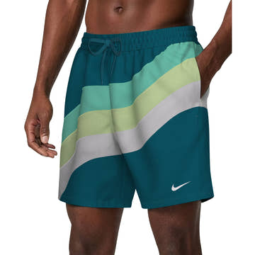 Nike Men's Swim Breaker Wave Nike Swim Breaker Men's 7 Inch Fully Lined Volley Short