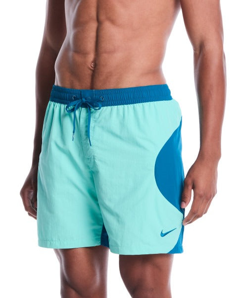 Nike Men's Zip Color Block 7″ Volley Swim Shorts