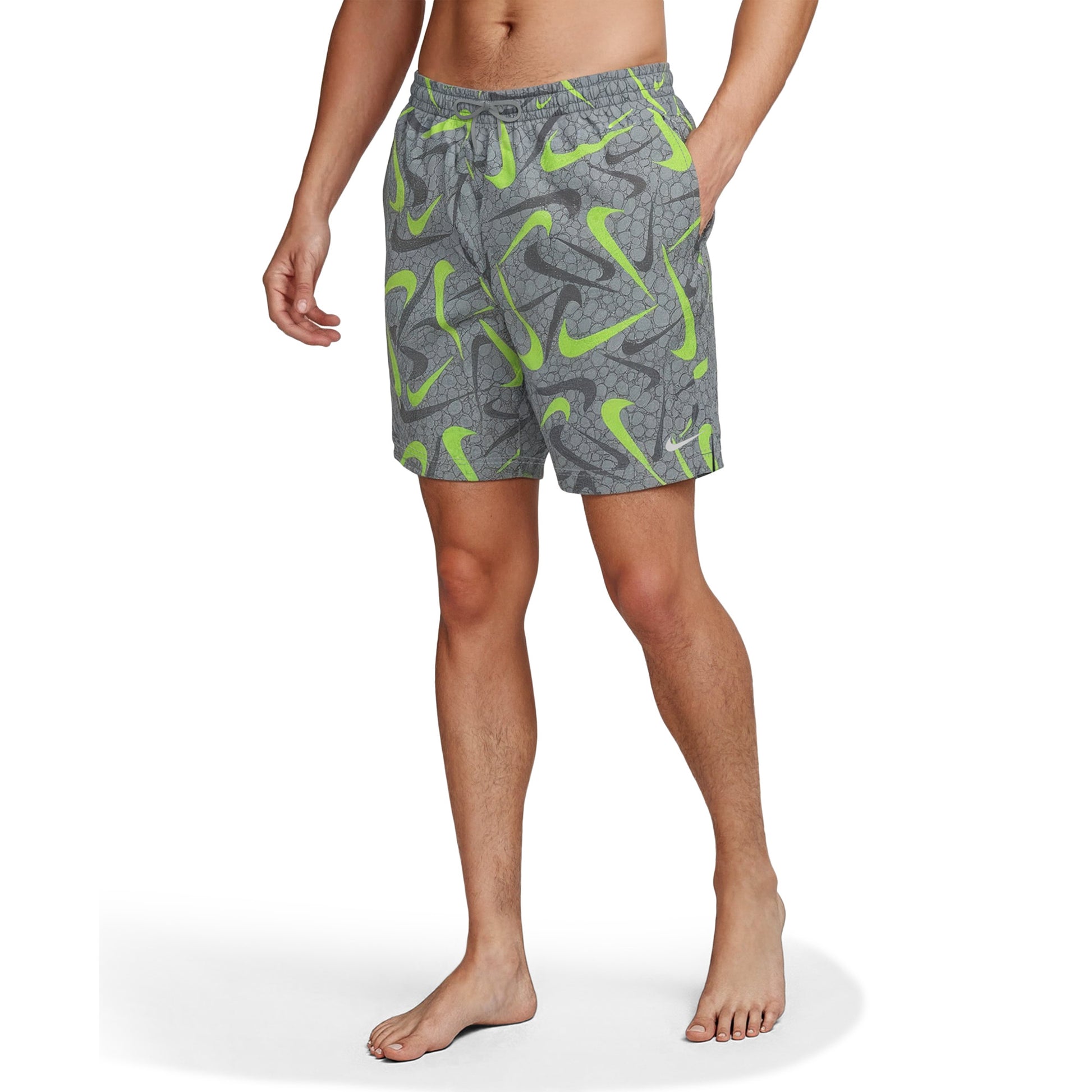 Nike Multi Print Swim Breaker Men's 7 Inch Brief-Lined Volley Short  Men's Volley Short  Nike