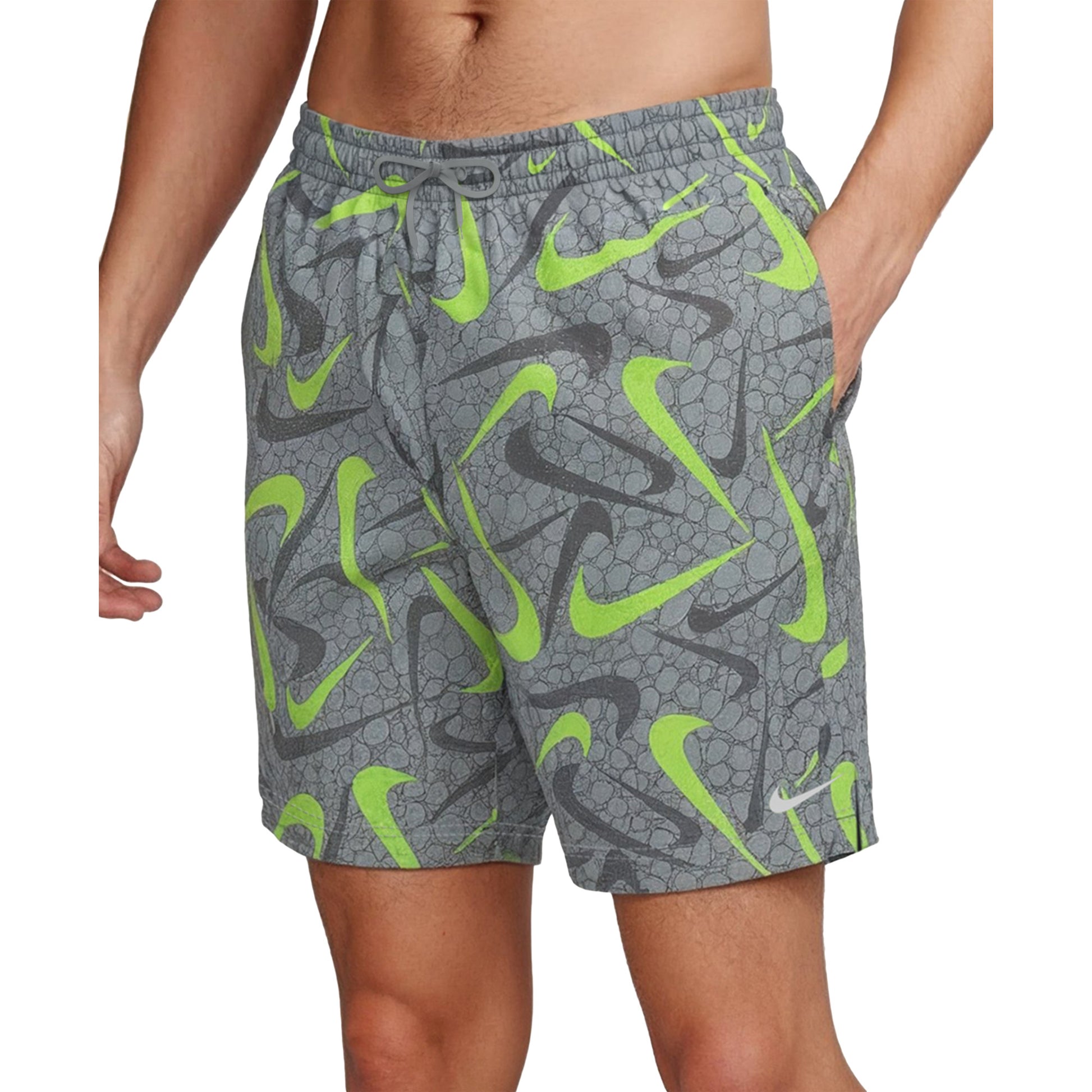 Nike Multi Print Swim Breaker Men's 7 Inch Brief-Lined Volley Short  Men's Volley Short  Nike