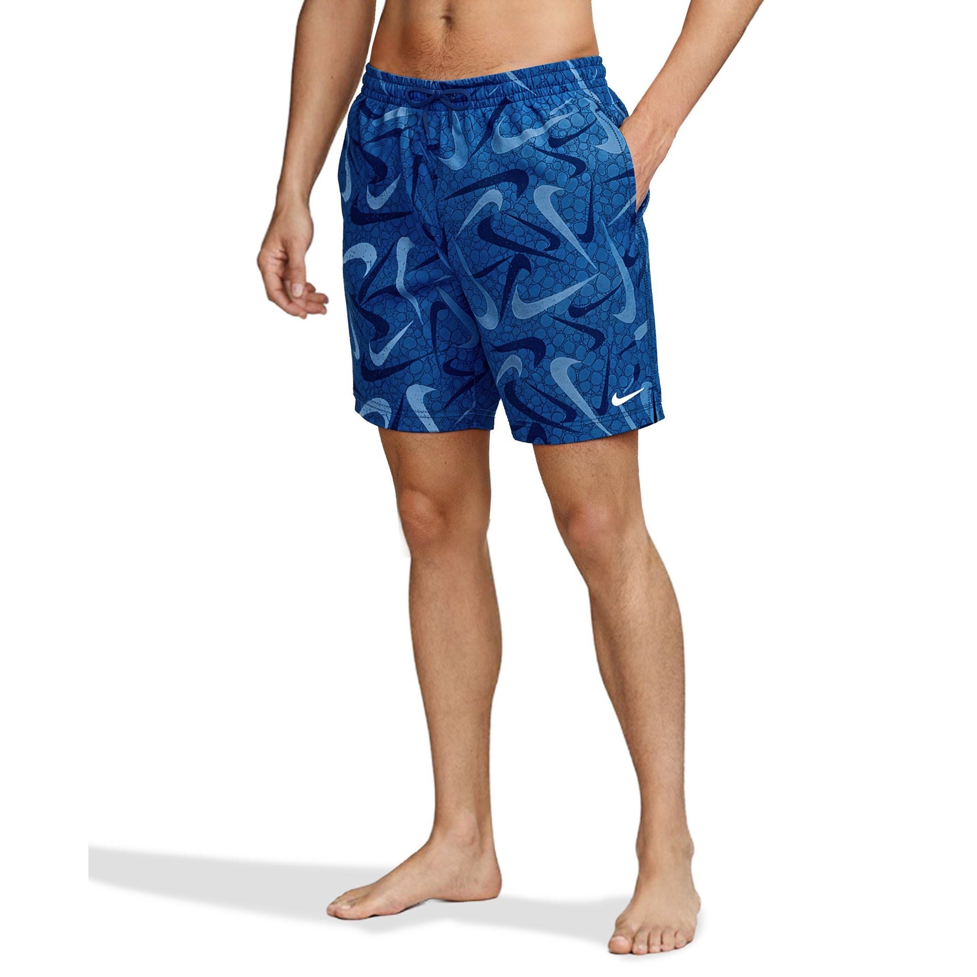 Nike Multi Print Swim Breaker Men's 7 Inch Brief-Lined Volley Short  Men's Volley Short  Nike