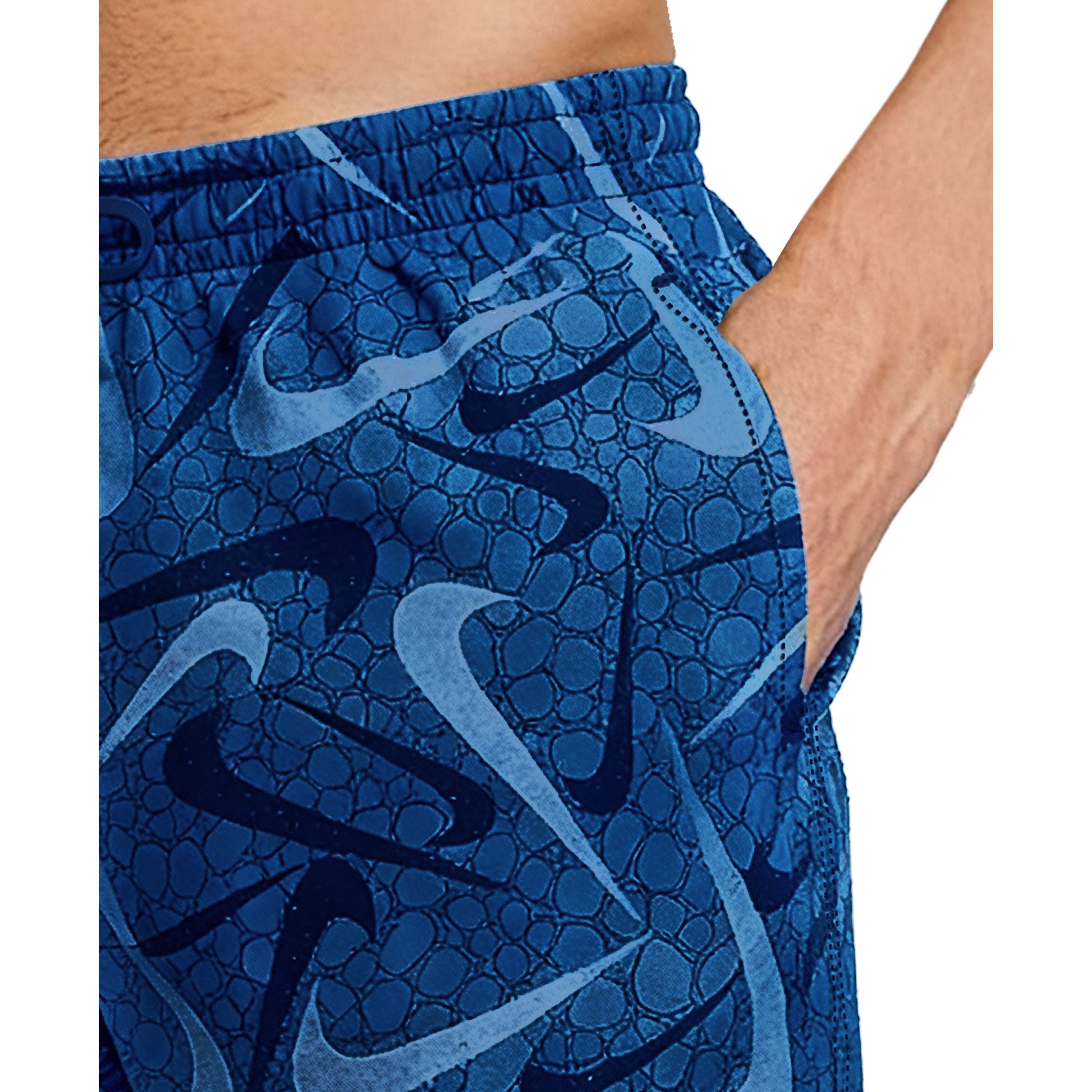 Nike Multi Print Swim Breaker Men's 7 Inch Brief-Lined Volley Short  Men's Volley Short  Nike