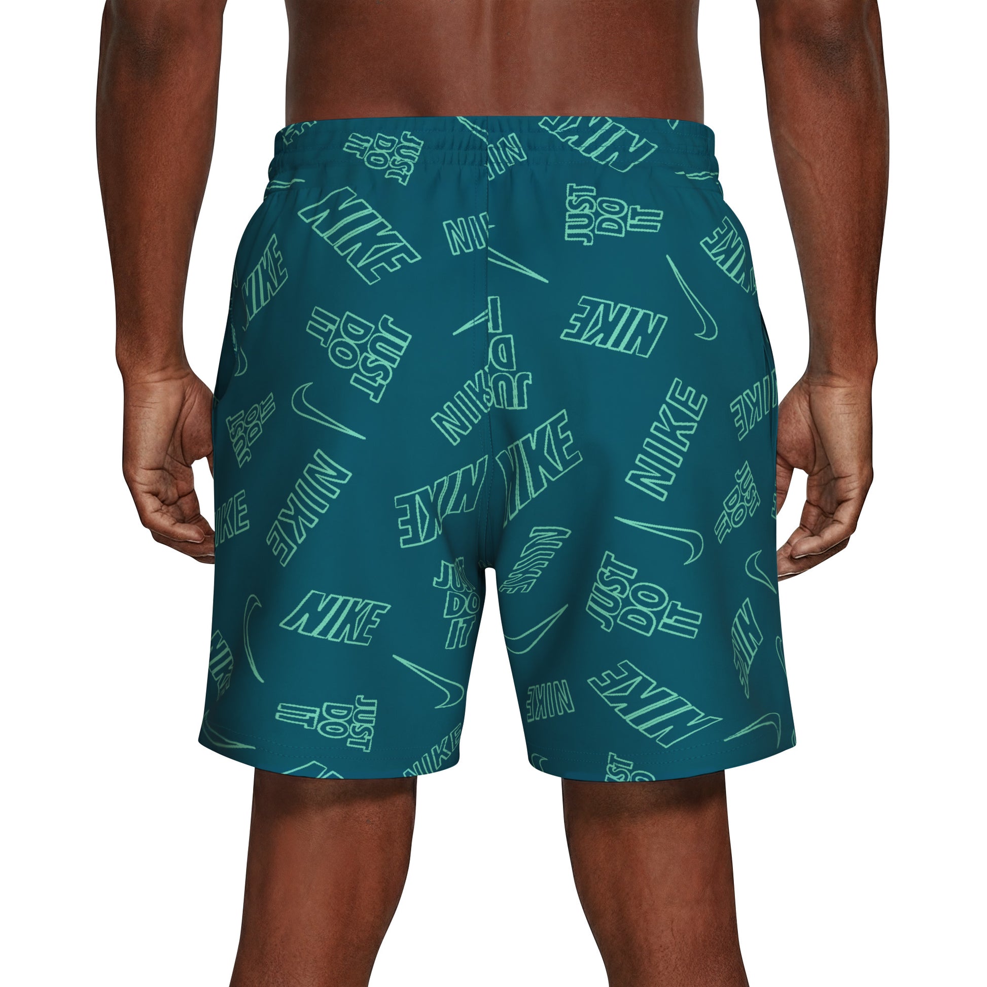Nike Multi Print Swim Breaker Men's 7 Inch Brief-Lined Volley Short  Men's Volley Short  Nike