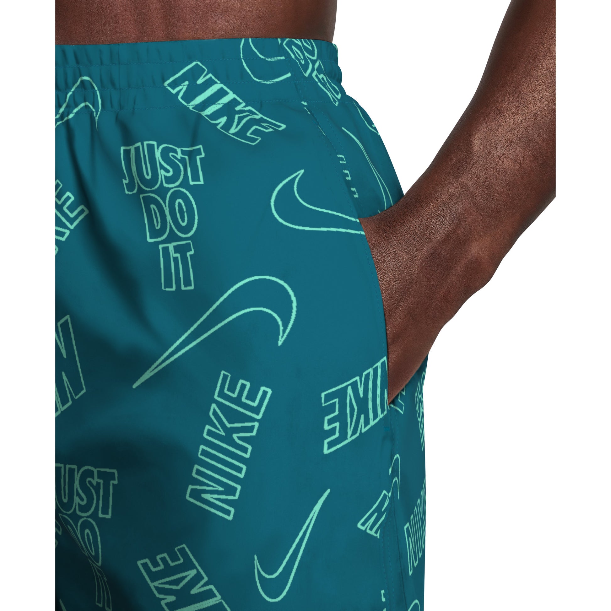 Nike Multi Print Swim Breaker Men's 7 Inch Brief-Lined Volley Short  Men's Volley Short  Nike
