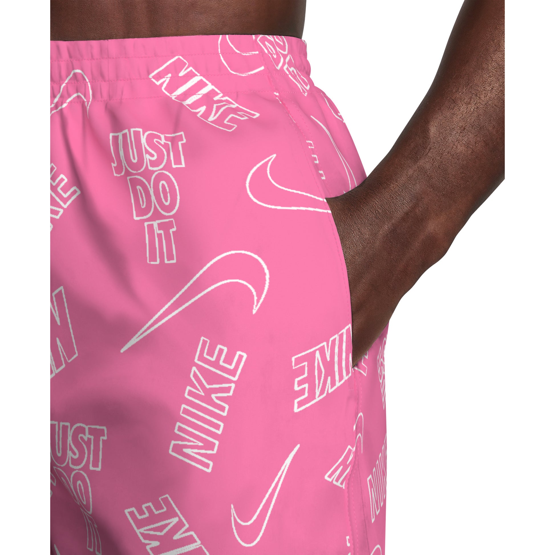 Nike Multi Print Swim Breaker Men's 7 Inch Brief-Lined Volley Short  Men's Volley Short  Nike
