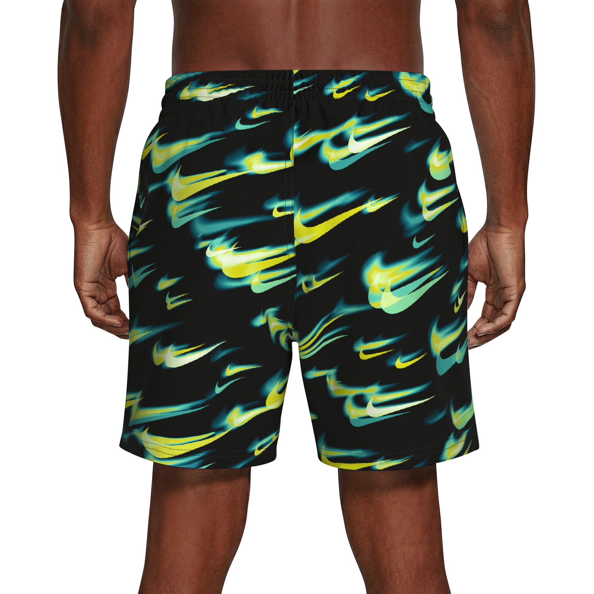Nike Multi Print Swim Breaker Men's 7 Inch Brief-Lined Volley Short  Men's Volley Short  Nike