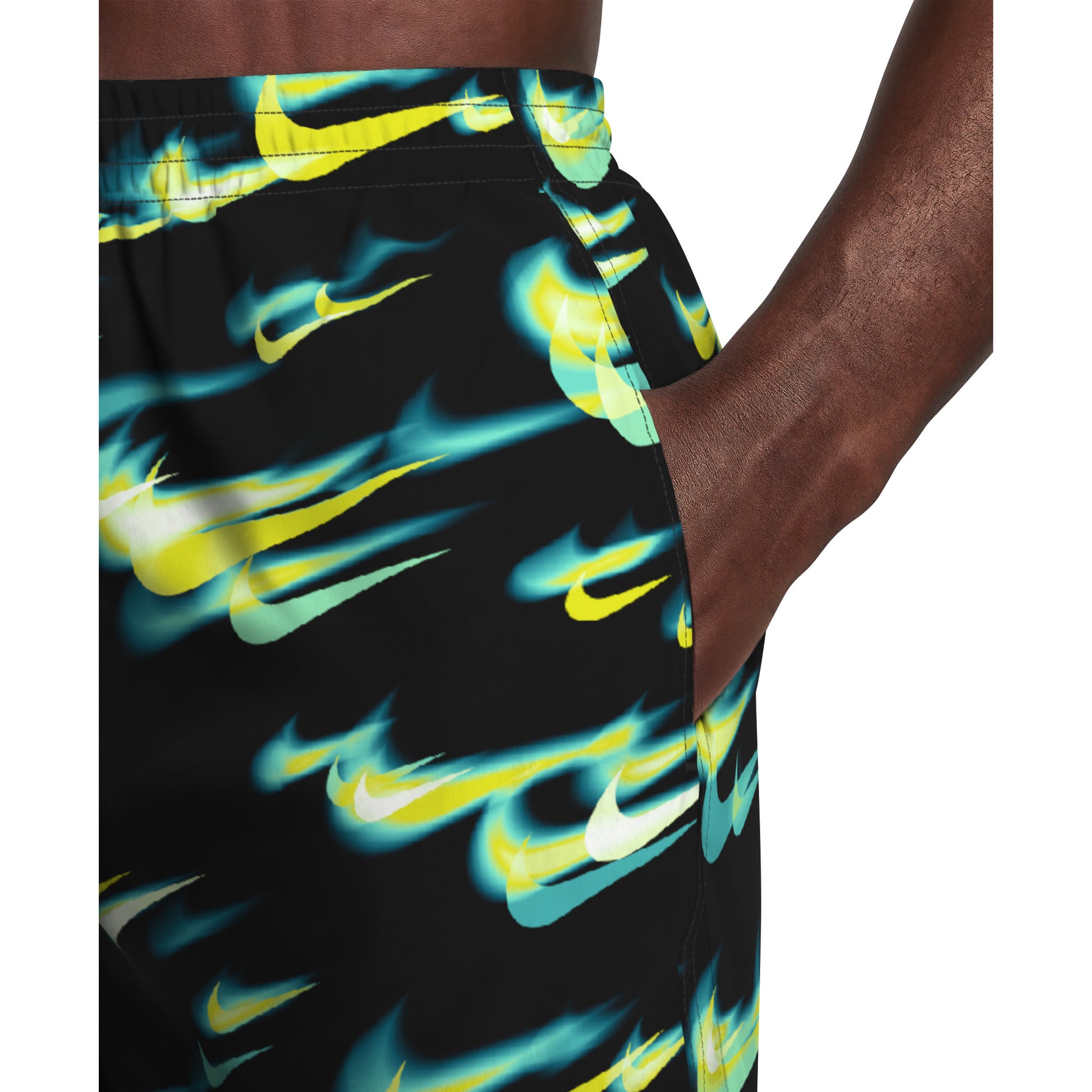 Nike Multi Print Swim Breaker Men's 7 Inch Brief-Lined Volley Short  Men's Volley Short  Nike