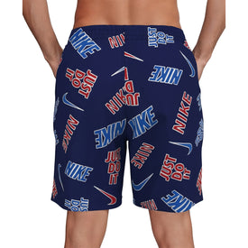 Nike Multi Print Swim Breaker Men's 7 Inch Brief-Lined Volley Short