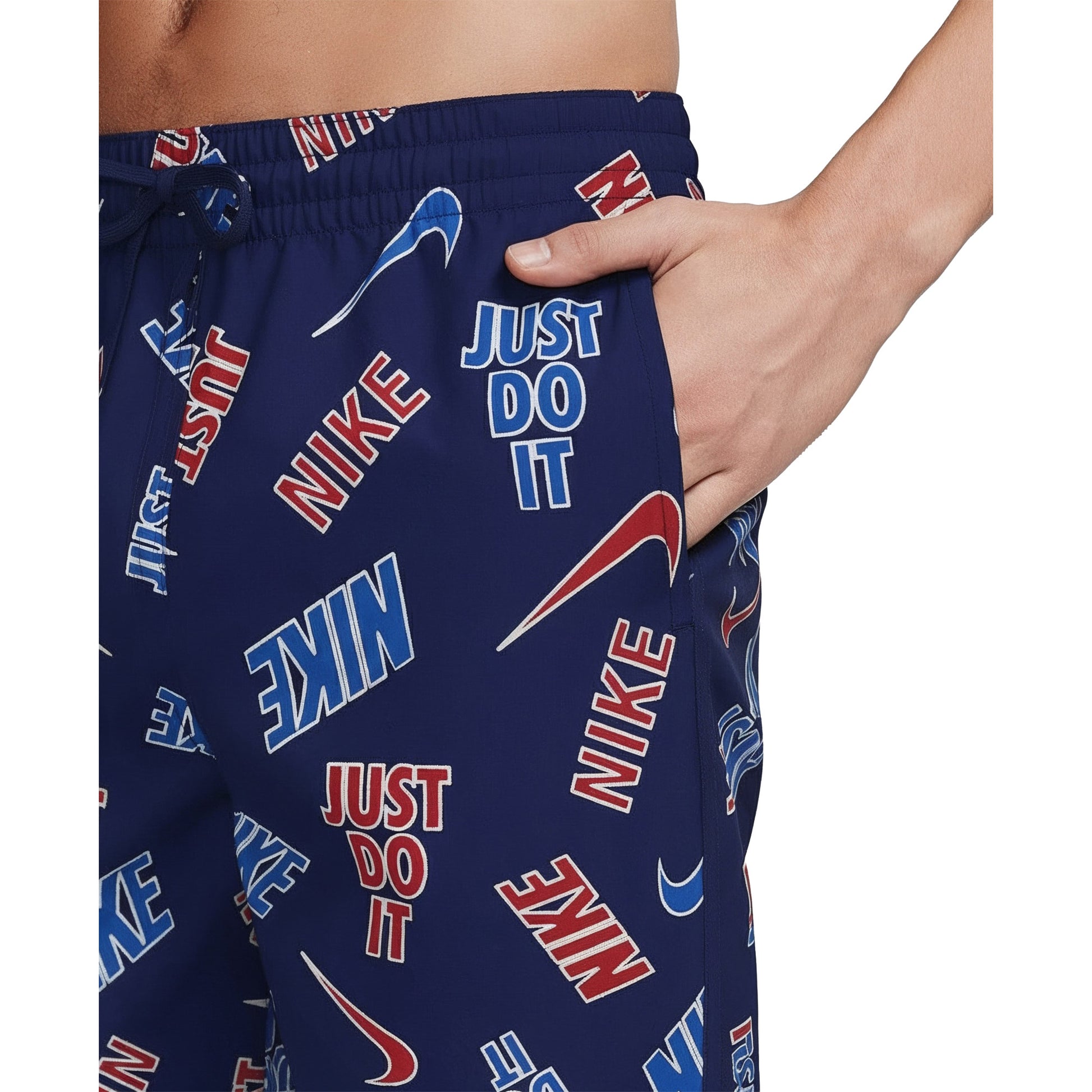 Nike Multi Print Swim Breaker Men's 7 Inch Brief-Lined Volley Short  Men's Volley Short  Nike