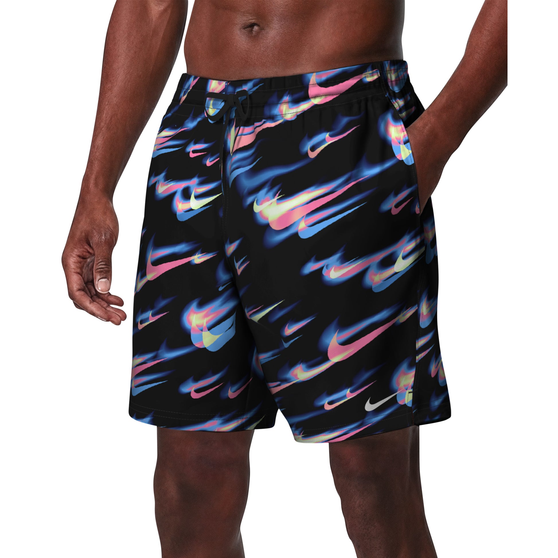 Nike Multi Print Swim Breaker Men's 7 Inch Brief-Lined Volley Short  Men's Volley Short  Nike