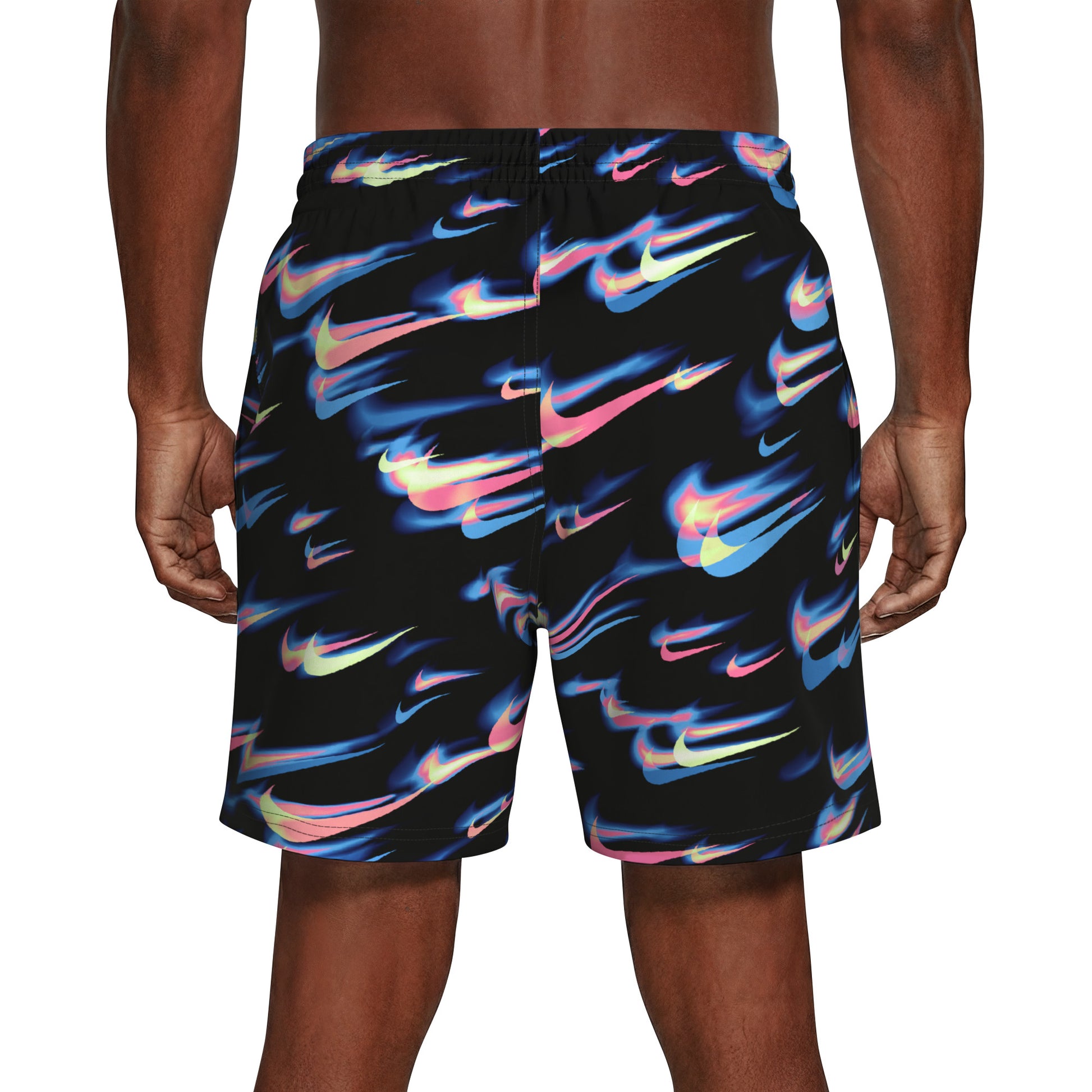 Nike Multi Print Swim Breaker Men's 7 Inch Brief-Lined Volley Short  Men's Volley Short  Nike