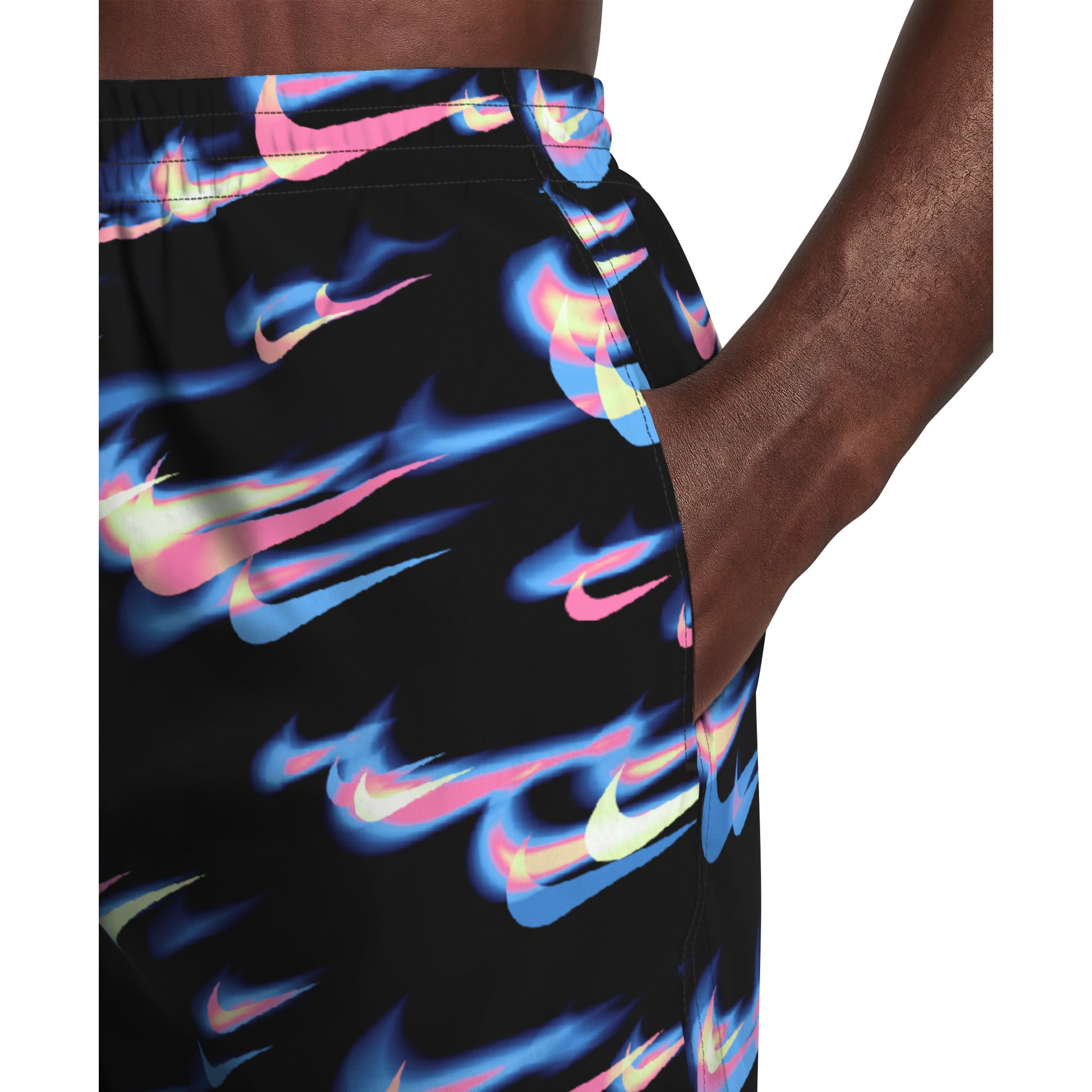 Nike Multi Print Swim Breaker Men's 7 Inch Brief-Lined Volley Short  Men's Volley Short  Nike
