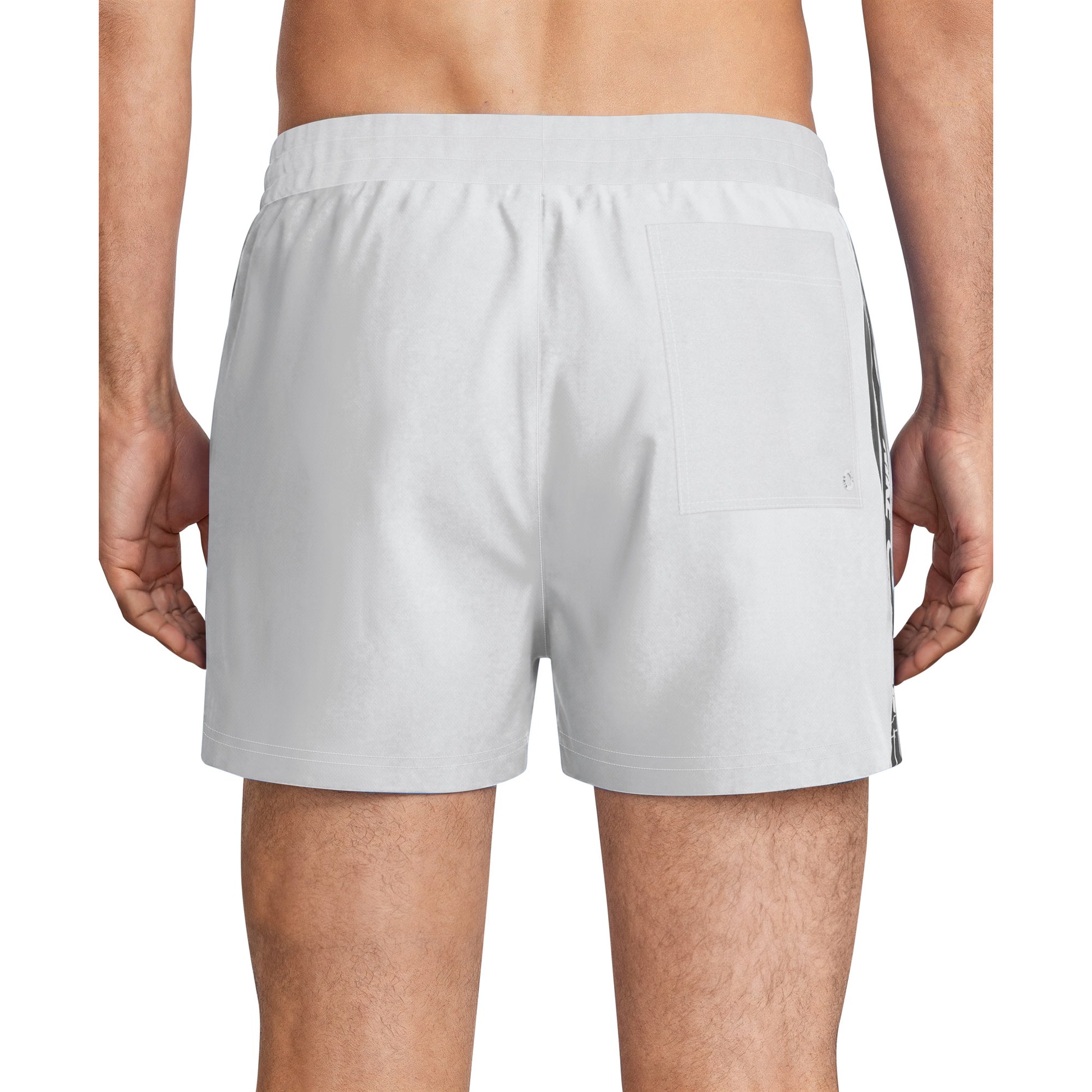 Nike Logo Tape Swim Breaker Men's 5 Inch Brief-Lined Volley Short  Boardshorts  Nike
