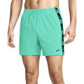 Nike Logo Tape Swim Breaker Men's 5 Inch Brief-Lined Volley Short  Boardshorts  Nike