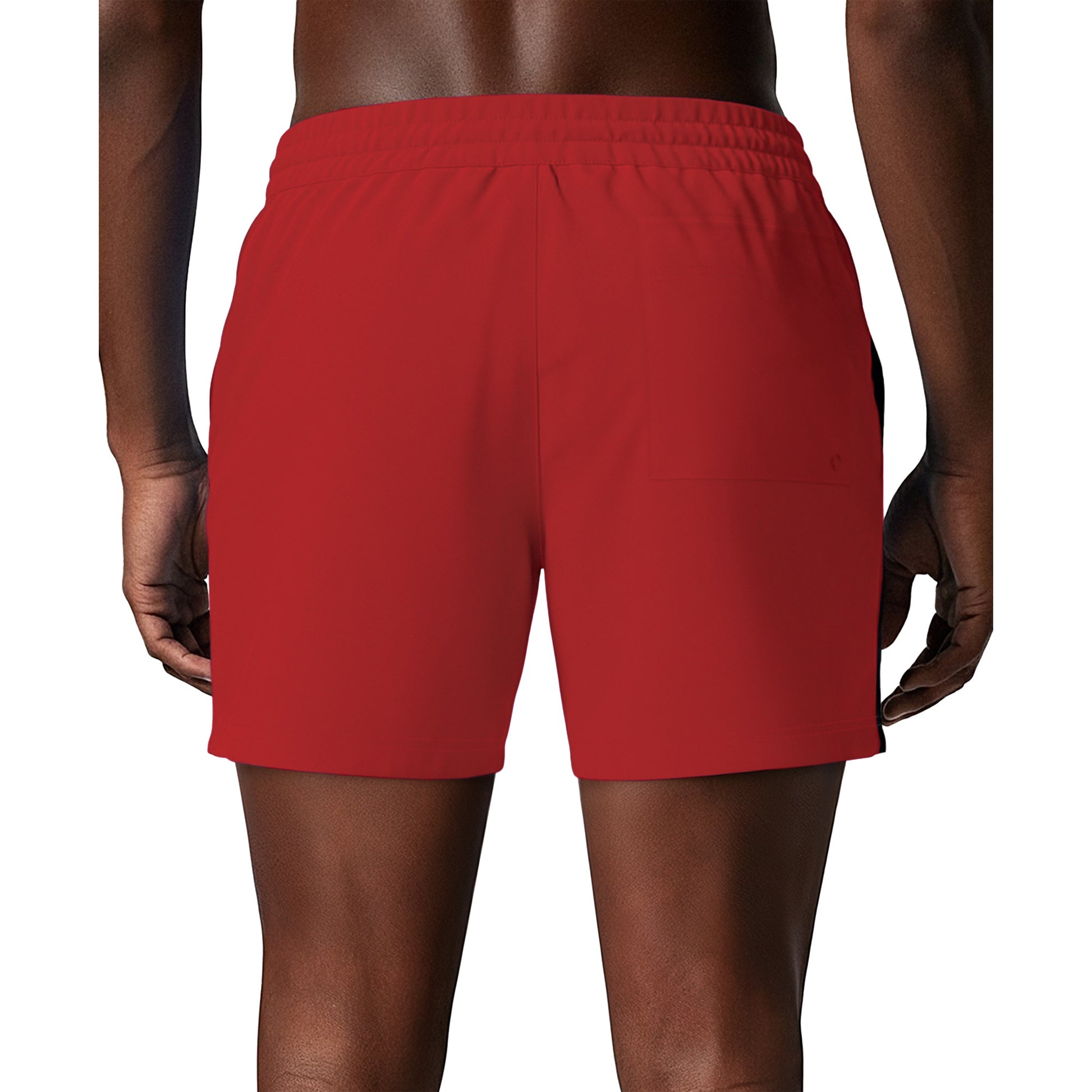 Nike Logo Tape Swim Breaker Men's 5 Inch Brief-Lined Volley Short  Boardshorts  Nike