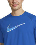 Nike Men's Hydroguard Outline Swoosh Dri-FIT UV Short Sleeve Swim Top  Short Sleeve Rash Guard  Nike