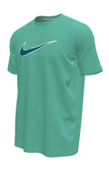 Nike Men's Hydroguard Outline Swoosh Dri-FIT UV Short Sleeve Swim Top  Short Sleeve Rash Guard  Nike