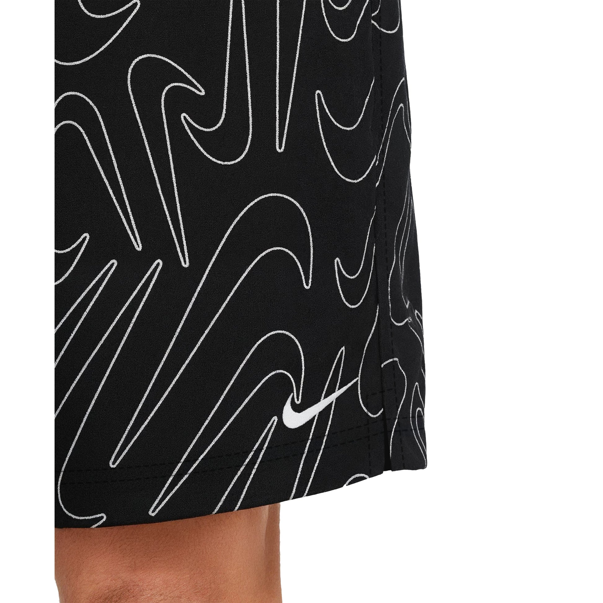 Nike Breaker Men's Tossed Swoosh 7 Inch Brief-Lined Volley Short  Boardshorts  Nike