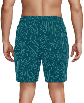 Nike Breaker Men's Tossed Swoosh 7 Inch Brief-Lined Volley Short    Nike