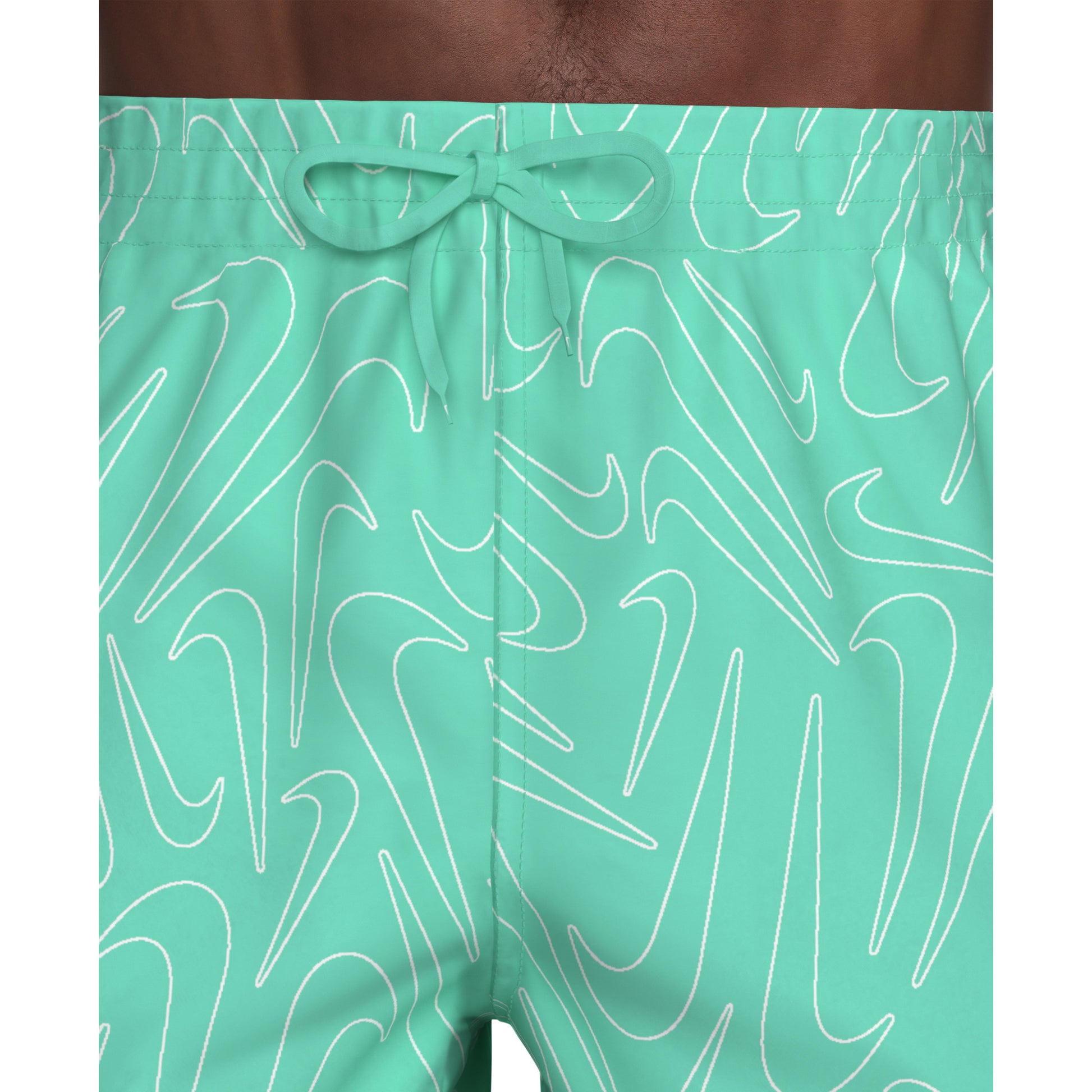 Nike Breaker Men's Tossed Swoosh 7 Inch Brief-Lined Volley Short  Boardshorts  Nike