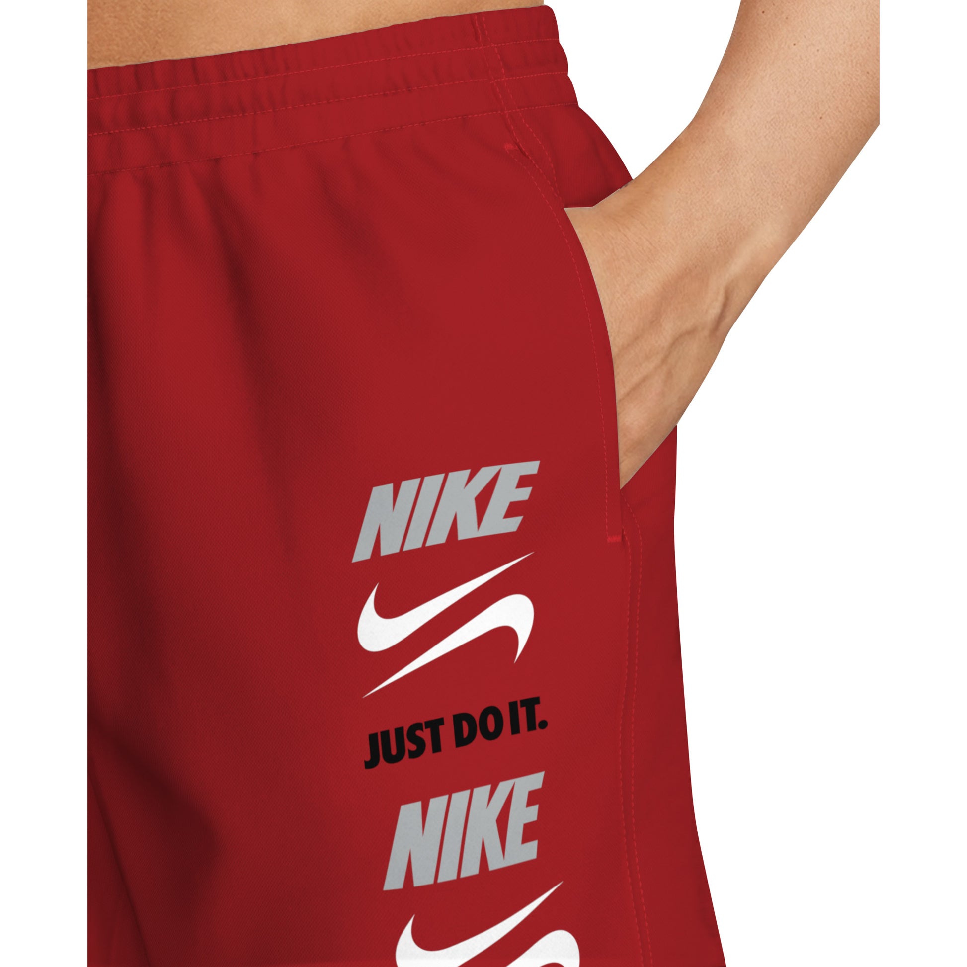 Nike Breaker Men's Breaker Stacked 7 Inch Brief-Lined Volley Short  Boardshorts  Nike