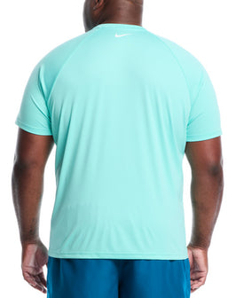 Nike Men's Hydroguard Outline Swoosh Dri-FIT UV Short Sleeve Swim Top Big & Tall  Plus Size Rash Guard  Nike