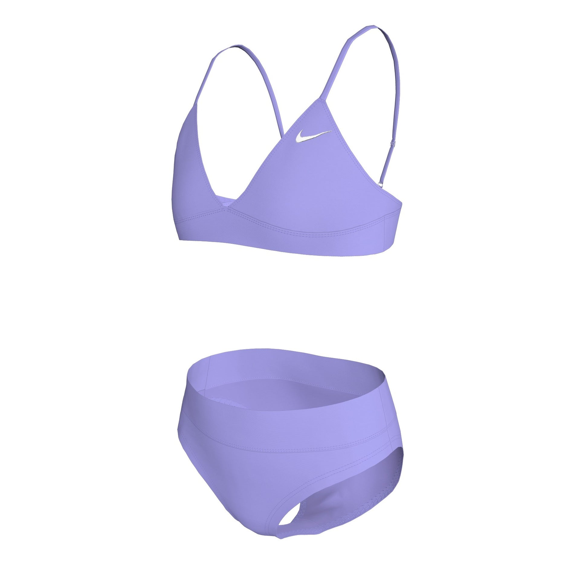 Nike Big Girls' Effortless Essential Triangle Bikini Swimsuit Set  Girls Bikini Set  Nike