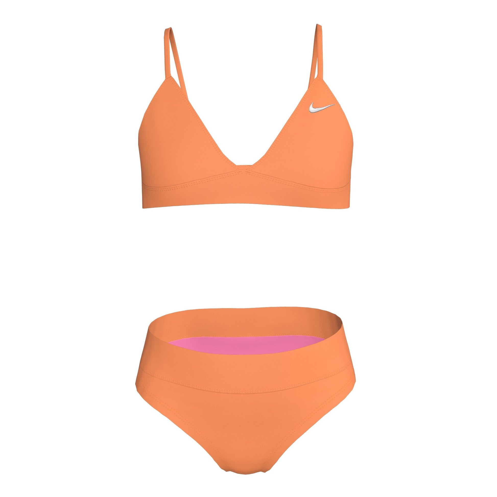 Nike Big Girls' Effortless Essential Triangle Bikini Swimsuit Set  Girls Bikini Set  Nike