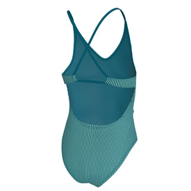 Nike Big Girls' Ocean Bound Ripple Ripple Texture Lace Up One Piece Swimsuit  Girls One Piece  Nike