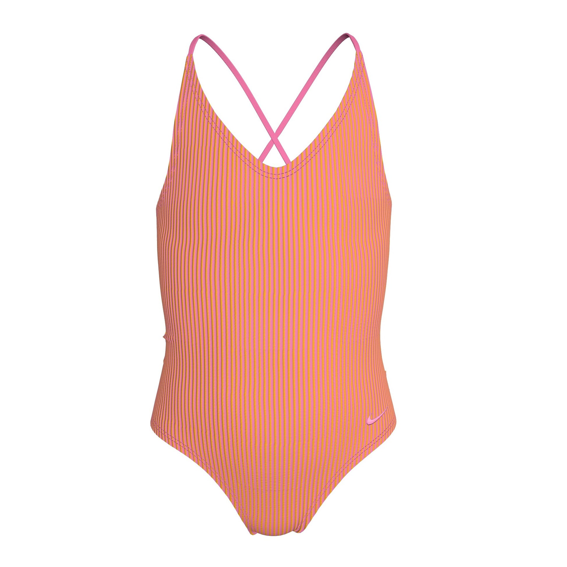 Nike Big Girls' Ocean Bound Ripple Ripple Texture Lace Up One Piece Swimsuit  Girls One Piece  Nike