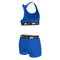 Nike Big Girls' Logo Tape Racerback Bikini & Short Swimsuit Set  Girls Bikini Set  Nike