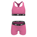 Nike Big Girls' Logo Tape Racerback Bikini & Short Swimsuit Set  Girls Bikini Set  Nike