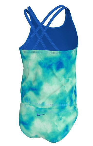 Nike Big Girls' Aquatic Awe Spiderback Tankini Set  Girls Tankini  Nike