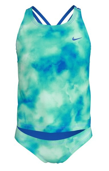 Nike Big Girls' Aquatic Awe Spiderback Tankini Set  Girls Tankini  Nike