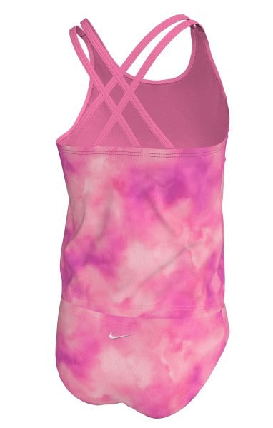 Nike Big Girls' Aquatic Awe Spiderback Tankini Set  Girls Tankini  Nike
