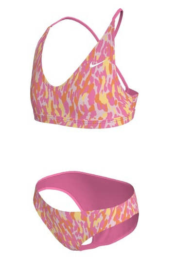 Nike Big Girls' Swim Running Wild Lace up Bikini Set