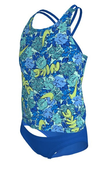 Nike Big Girls' Doodle Floral Spiderback Tankini Set  Girls Tankini  Nike