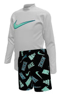 Nike Little Boys' Long Sleeve Top & Short Set  Boys Rash Guard  Nike