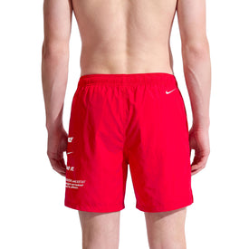 Nike Men's Swim Breaker 7 inch Solid Brief-lined Volley Short  Men's Volley Short  Nike