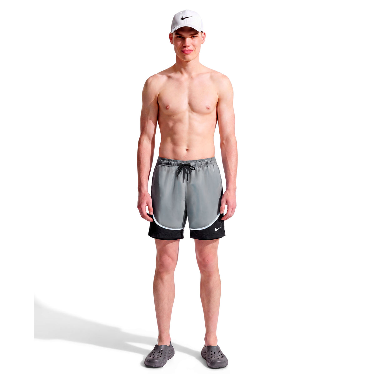 Nike Men's Swim Breaker 7 inch Two-Tone Brief-Lined Volley Short  Men's Volley Short  Nike