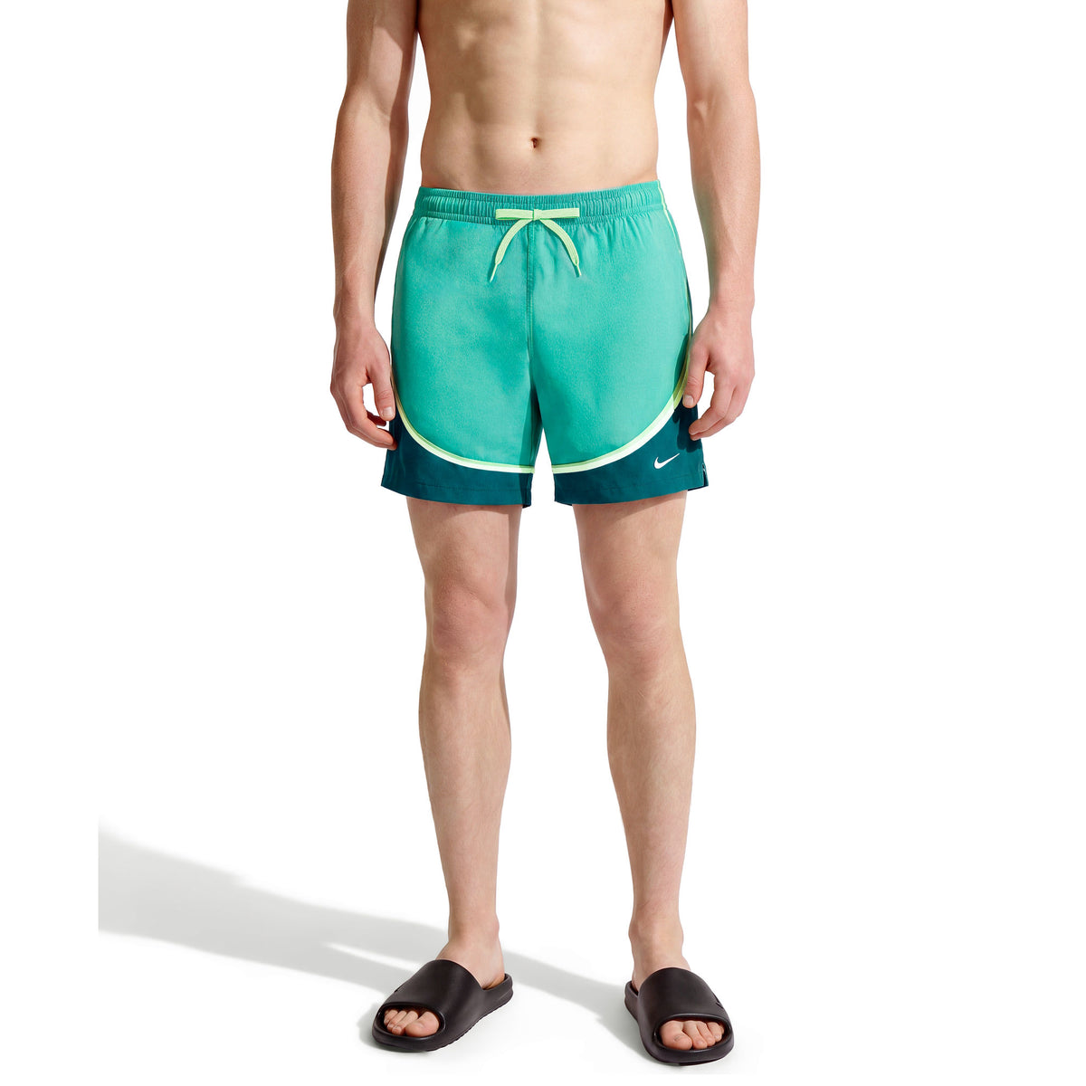 Nike Men's Swim Breaker 7 inch Two-Tone Brief-Lined Volley Short  Men's Volley Short  Nike