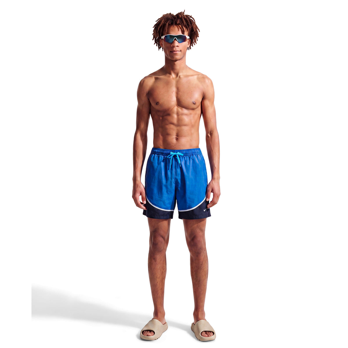 Nike Men's Swim Breaker 7 inch Two-Tone Brief-Lined Volley Short  Men's Volley Short  Nike