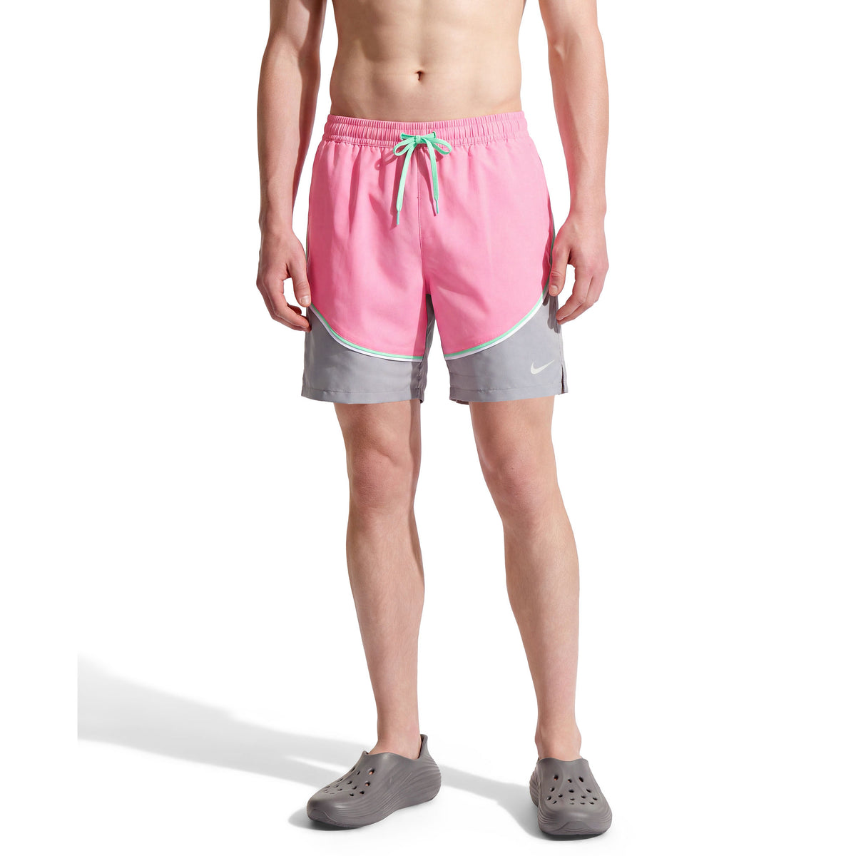 Nike Men's Swim Breaker 7 inch Two-Tone Brief-Lined Volley Short  Men's Volley Short  Nike